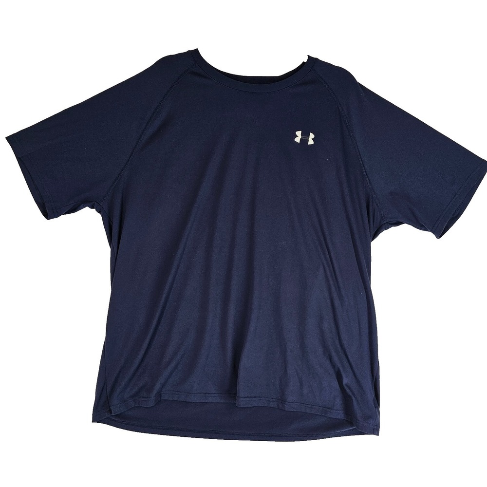 Mens XL Under Armour Heat Gear T-Shirt Mens XL Blue Activewear